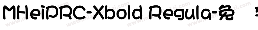 MHeiPRC-Xbold Regula字体转换